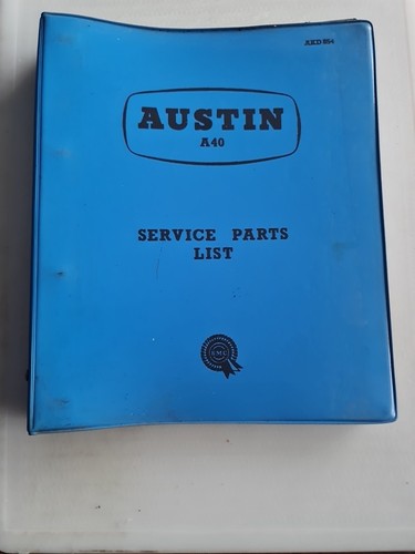 Austin a40 service - a40, parts