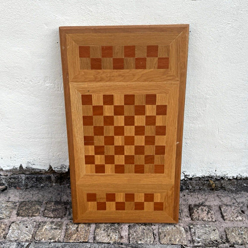 Folding wooden chess board - wooden,