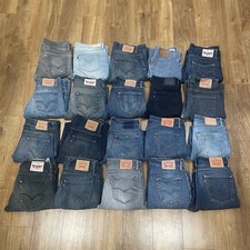 20  x LEVIS MIXED MODEL DENIM JEANS JOBLOT USED GRADE B WHOLESALE BULK RESALE