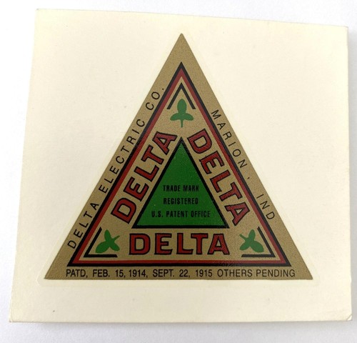 New delta bicycle light decal - delta,