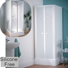 White Self Contained Shower