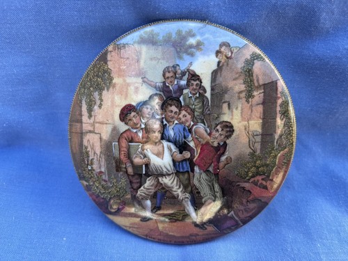 Prattware pot lid - prattware,