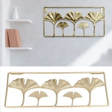 2Pcs Gold Metal Leaf Wall
