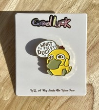 Anime Japanese Gift Idea Pokémon Psyduck What The Duck Cute Pin Enamel Badge