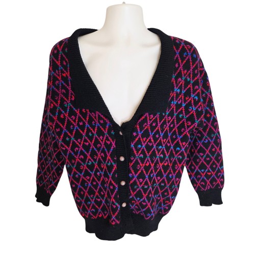 Vintage pure new wool cardigan - pure,