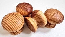 Set 4 Wooden Pine Knobs Handle