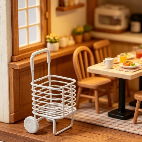 Miniature toy shopping trolley - toy,