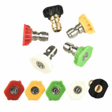 Wash Quick Release Nozzle Spray Pressure Washer Jet (5 Angle and Jet Size) 5pcs