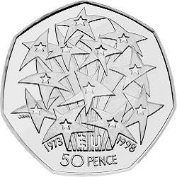 50p coin circulated - coin,