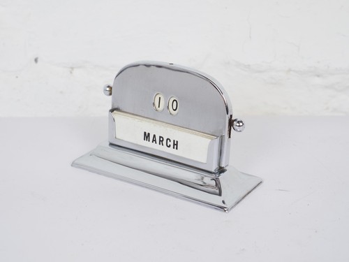 Vintage 1950s chrome desk - 1950s,