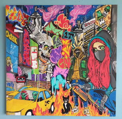 Original graffiti art canvas