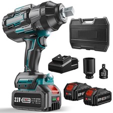 1600N.m 3/4" Torque Impact Gun 2*5000mAh Battery Electric Cordless Impact Wrench