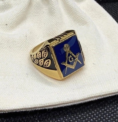 Vintage style masonic ring - vintage,