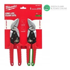 Milwaukee Offset Twin Pack Aviation Snips New 2025 Version 4932499017