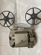 Vintage Film Projector Sculpture, Ornaments, Metal, Grey Cinema Lover