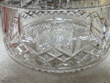 Magnificent Vintage 1970's WATERFORD CRYSTAL " LISMORE " Pattern Salad Bowl