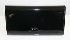 DKNY Small Black PU Leather Clutch / Purse / Pouch. New In Packaging