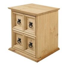 Corona CD Unit 2x2 Storage Tower Mexican Solid Pine by Mercers Furniture®