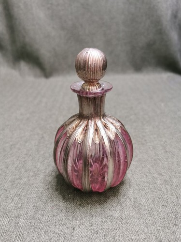 Vtg perfume bottle cranberry - vtg,