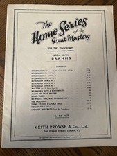 Brahms - Piano - The Home Series Of Great Masters Book 7