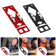 Track Saw Square with Edge Support Electric Circular Saw Guide Rail Clamp