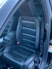 VW GOLF MK6 2008-2013 PASSENGER FRONT LEFT SEAT BLACK LEATHER HEATED 5 DOOR