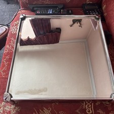 Vintage Wedding Cake Stand Square Silver Anniversary, Birthday, Retro 