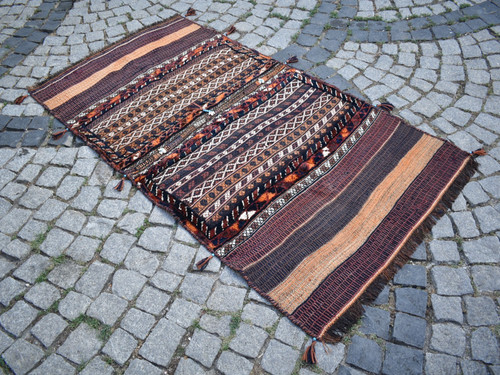 Antique caucasian rug x - rug, 39''