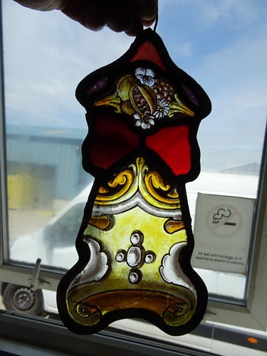 Antique hand painted hanging - hand,