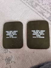 2 X British Military Issue ECBA OSPREY Body Armour Hard Ballistic Armour Plates
