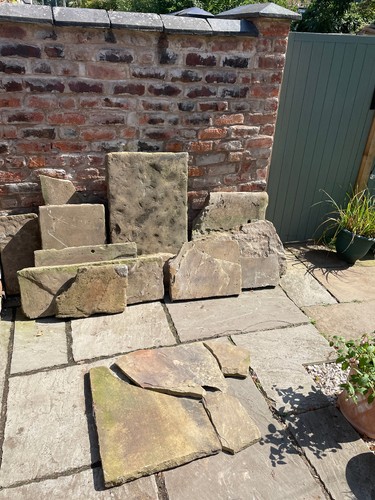 Reclaimed yorkstone paving - yorkstone,