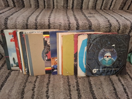 Rock vinyl records - 25,