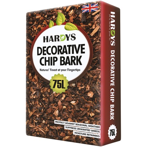 75l spruce bark garden mulch - bark,