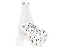 Canopy Holder Pole Bar Drape Mosquito Net with Ribbon CRIB/CRADLE Black cat