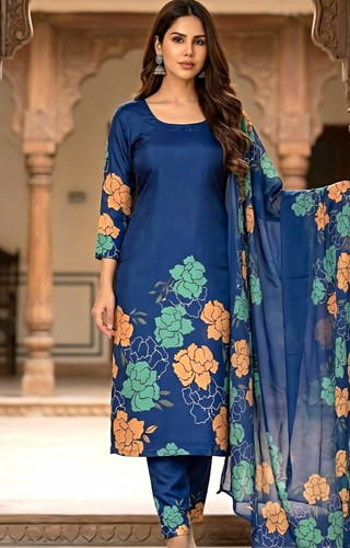 Women unstitched blue - unstitched,