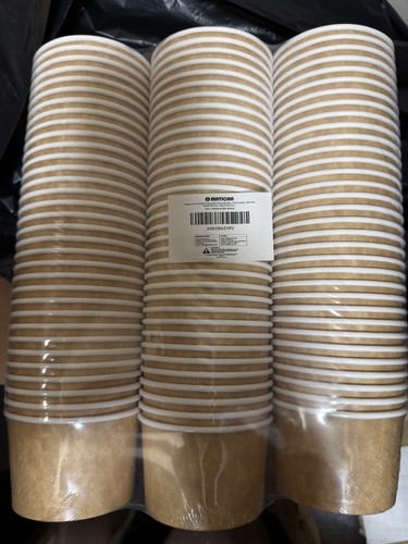 100 brown disposable ice cream - disposable,