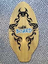 Used Surf Skim Board (Tribal Skimmer) Large Wooden 41” (104cm) - BIG beach fun!