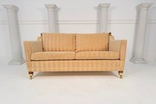 Duresta Trafalgar 2.5 Seater Gold Stripe Straight Drop Arm Knole Sofa RRP £5,900