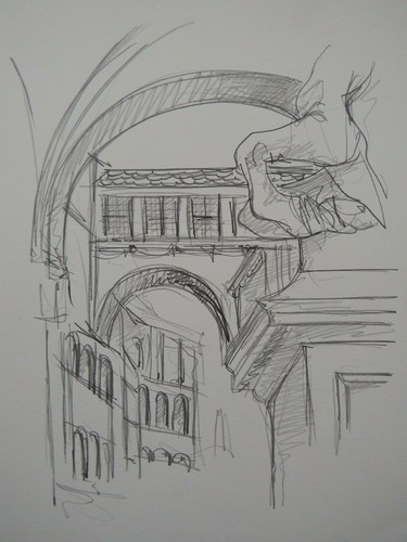 Architecture drawing florence - architecture,
