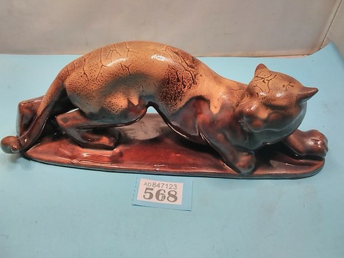 Chinese china leopard ornament - china,