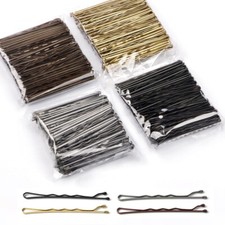 50pcs/pack Simple Alloy Hair Clips High Elasticity Durable Wave Clamp Hairpins