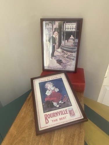 Pair vintage framed - of,