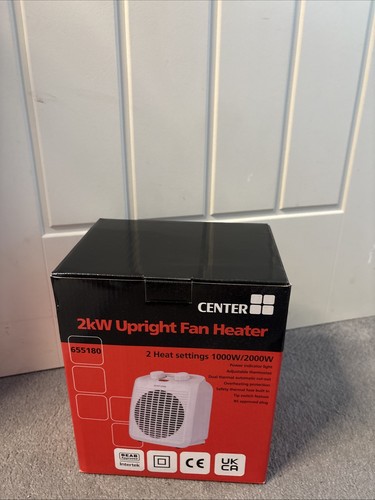 Bush 2kw upright fan heater - fan,