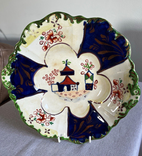 Antique gaudy welsh pearlware - welsh,