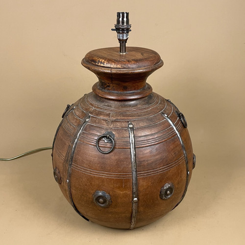 Indian wooden vessel - indian, pot