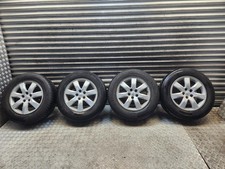 KIA SORENTO ALLOY WHEEL SET OF 4 235/65/R17 17'' DAMAGED TYRES MK2 2009 - 2014