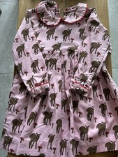 Rachel Riley Toddler Deer Print Dress 2 Years Excellent Condition Christmas