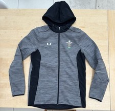 Wales Rugby Union Under Armour Cold Gear Thermal Hoody Size Small Mens
