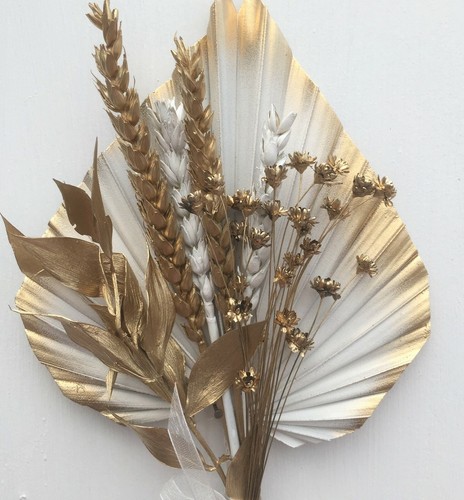 Large white palm spear edged - white,