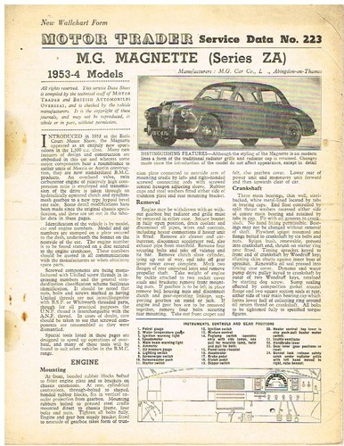 Magnette saloon - mg, za